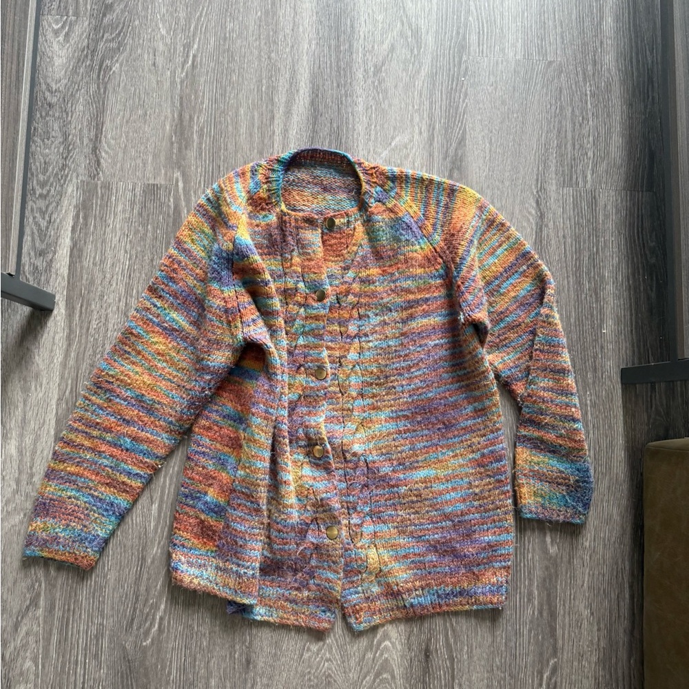 Multicolor Knit Cardigan